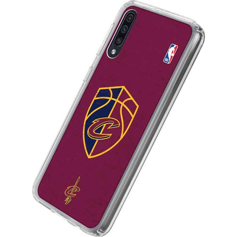 NBA Cleveland Cavaliers Distressed Galaxy A50 Clear Case