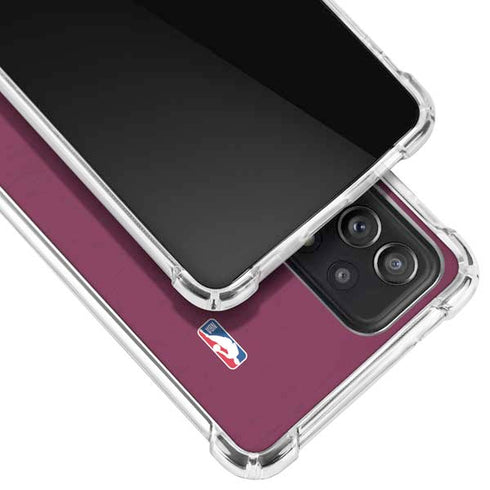 NBA Cleveland Cavaliers Distressed Galaxy A52 5G Clear Case