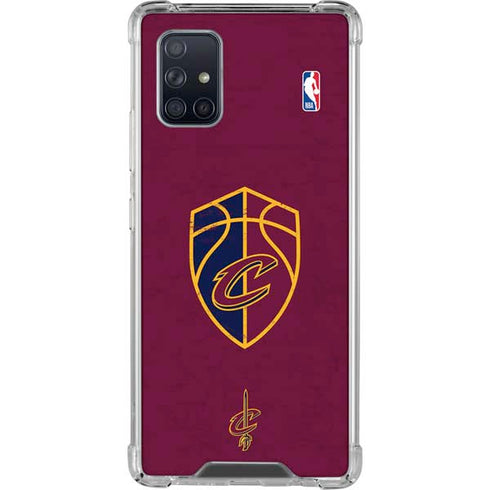 NBA Cleveland Cavaliers Distressed Galaxy A71 5G Clear Case