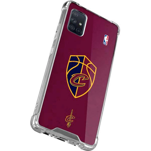 NBA Cleveland Cavaliers Distressed Galaxy A71 5G Clear Case