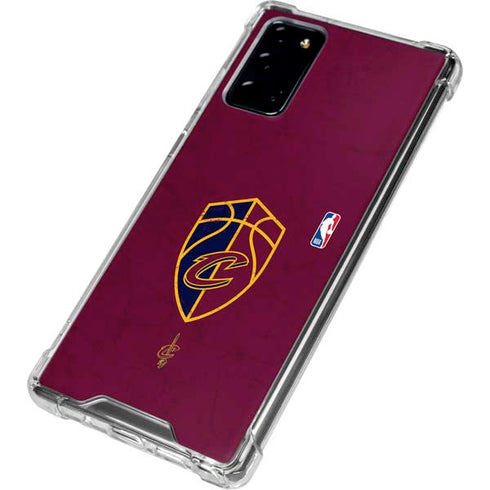 NBA Cleveland Cavaliers Distressed Galaxy Note20 5G Clear Case
