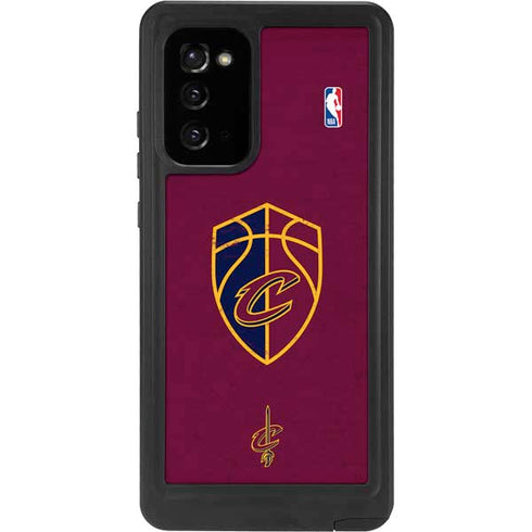 NBA Cleveland Cavaliers Distressed Galaxy Note20 5G Waterproof Case