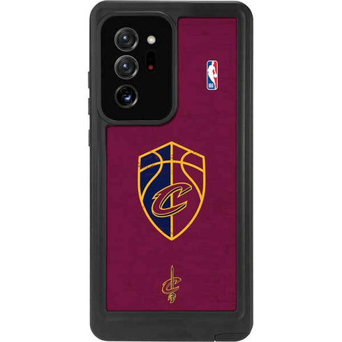 NBA Cleveland Cavaliers Distressed Galaxy Note20 Ultra 5G Waterproof Case