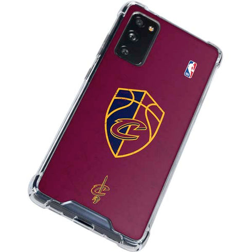 NBA Cleveland Cavaliers Distressed Galaxy S20 FE Clear Case