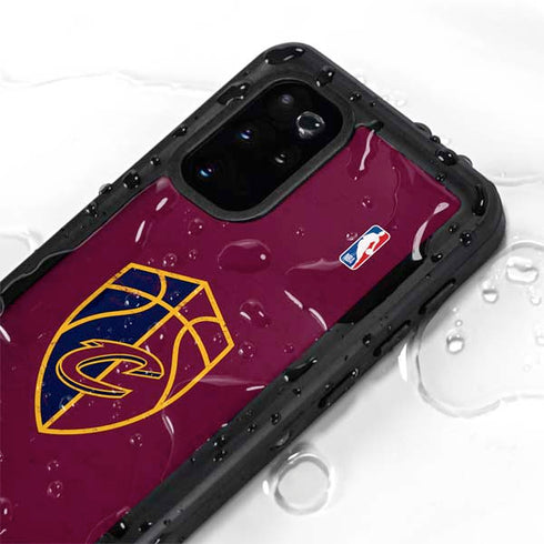 NBA Cleveland Cavaliers Distressed Galaxy S20 Plus Waterproof Case