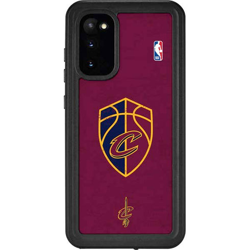 NBA Cleveland Cavaliers Distressed Galaxy S20 Waterproof Case