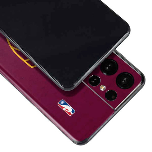 NBA Cleveland Cavaliers Distressed Galaxy S21 Ultra 5G Skin