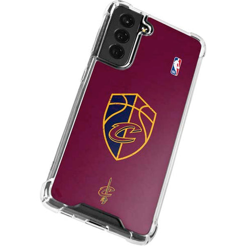 NBA Cleveland Cavaliers Distressed Galaxy S22 Plus Clear Case