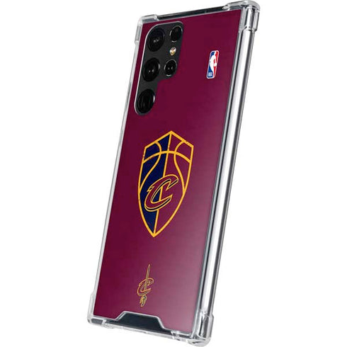NBA Cleveland Cavaliers Distressed Galaxy S22 Ultra Clear Case