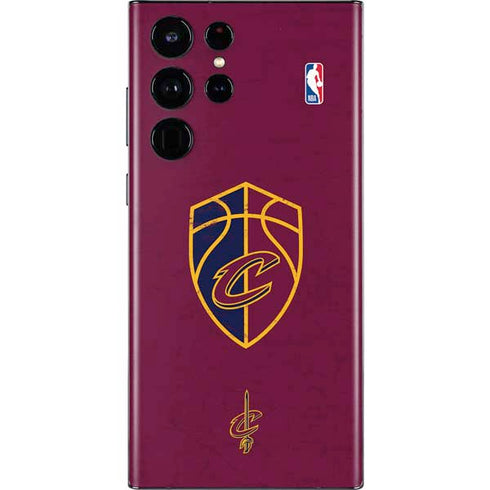 NBA Cleveland Cavaliers Distressed Galaxy S22 Ultra Skin