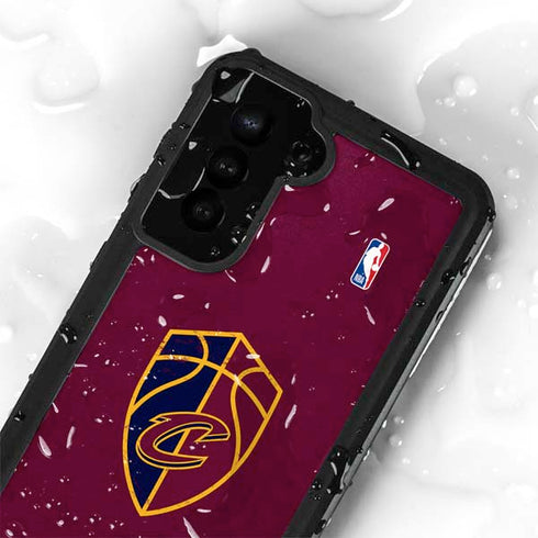 NBA Cleveland Cavaliers Distressed Galaxy S23 Waterproof Case