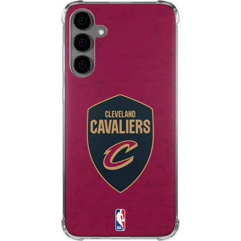 NBA Cleveland Cavaliers Distressed Galaxy S24 Plus Clear Case