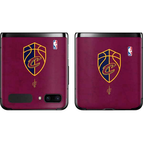 NBA Cleveland Cavaliers Distressed Galaxy Z Flip Skin