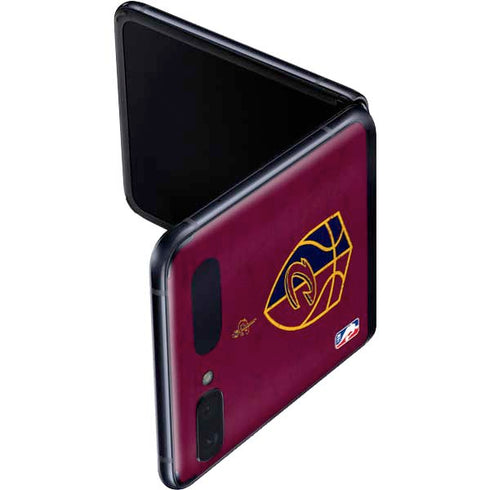 NBA Cleveland Cavaliers Distressed Galaxy Z Flip Skin