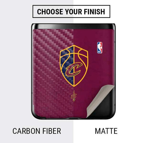 NBA Cleveland Cavaliers Distressed Galaxy Z Flip Skin