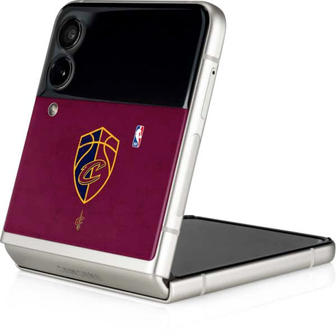NBA Cleveland Cavaliers Distressed Galaxy Z Flip3 5G Skin