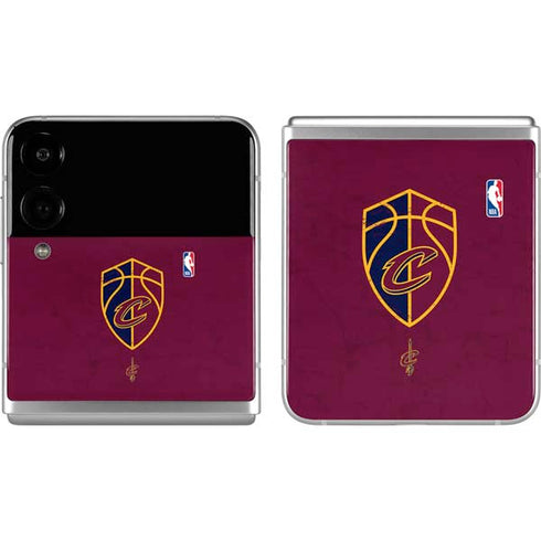 NBA Cleveland Cavaliers Distressed Galaxy Z Flip4 5G Skin