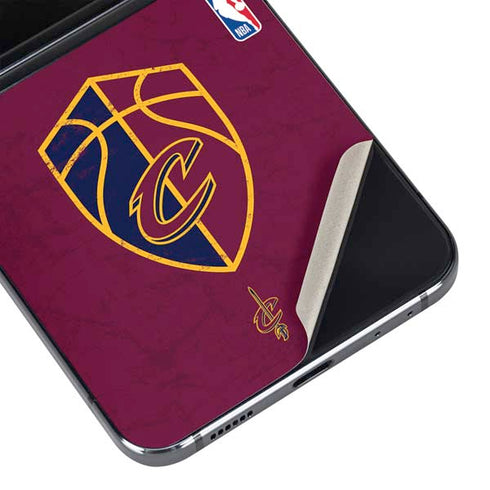 NBA Cleveland Cavaliers Distressed Galaxy Z Flip5 5G Skin