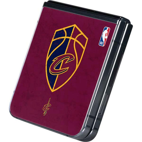 NBA Cleveland Cavaliers Distressed Galaxy Z Flip5 5G Skin