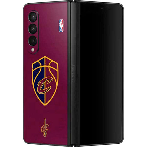NBA Cleveland Cavaliers Distressed Galaxy Z Fold3 5G Skin