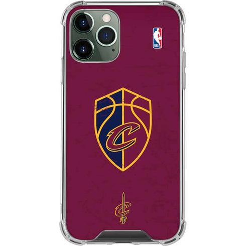 NBA Cleveland Cavaliers Distressed iPhone 11 Pro Max Clear Case