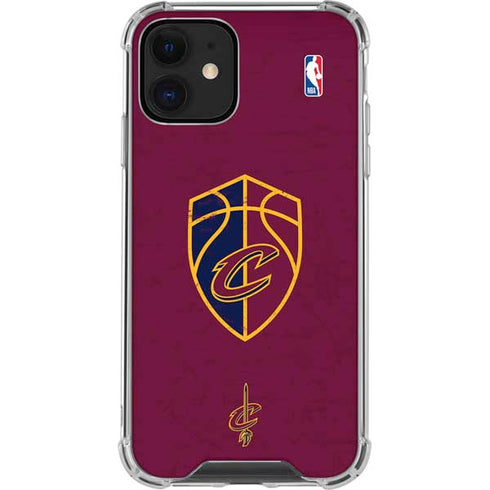 NBA Cleveland Cavaliers Distressed iPhone 12 Mini Clear Case