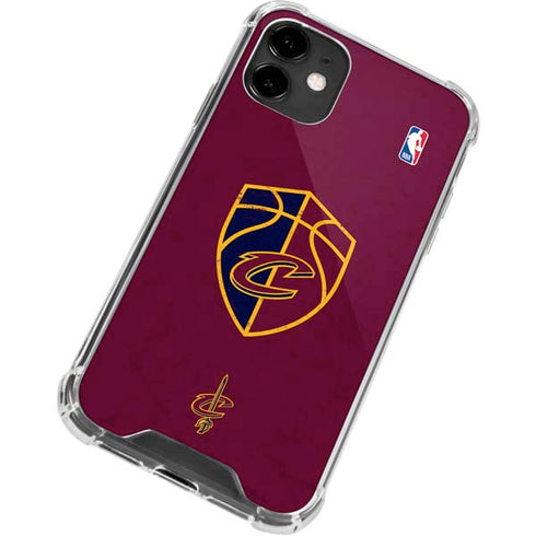 NBA Cleveland Cavaliers Distressed iPhone 12 Mini Clear Case