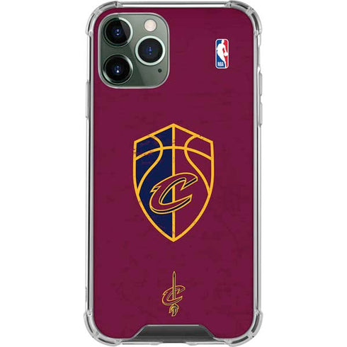 NBA Cleveland Cavaliers Distressed iPhone 12 Pro Clear Case