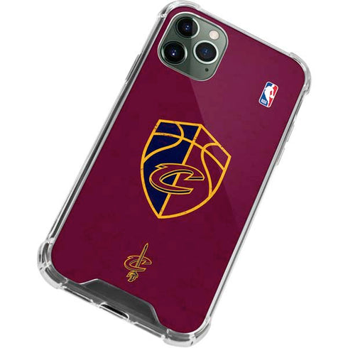 NBA Cleveland Cavaliers Distressed iPhone 12 Pro Clear Case