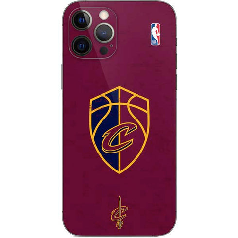 NBA Cleveland Cavaliers Distressed iPhone 12 Pro Skin