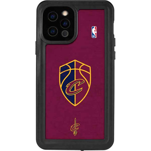 NBA Cleveland Cavaliers Distressed iPhone 12 Pro Waterproof Case