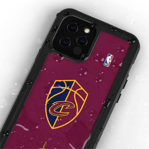 NBA Cleveland Cavaliers Distressed iPhone 12 Pro Waterproof Case