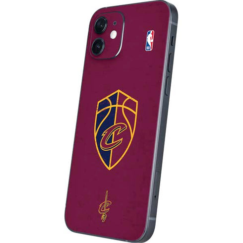 NBA Cleveland Cavaliers Distressed iPhone 12 Skin