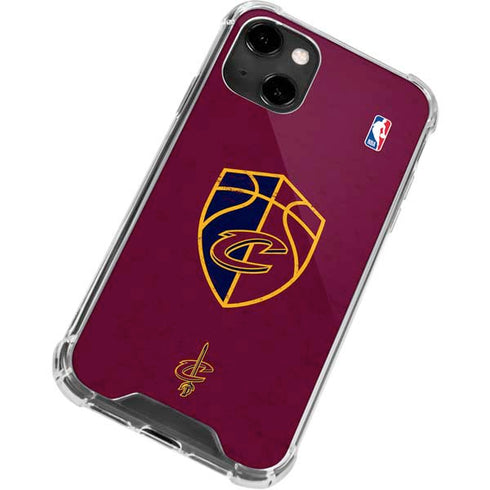 NBA Cleveland Cavaliers Distressed iPhone 13 Clear Case