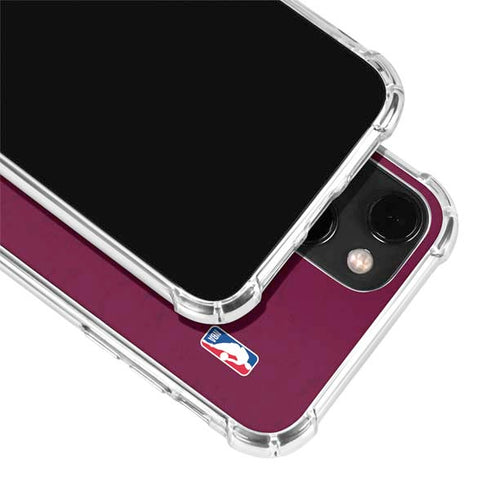 NBA Cleveland Cavaliers Distressed iPhone 13 Mini Clear Case