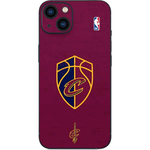 NBA Cleveland Cavaliers Distressed iPhone 13 Skin