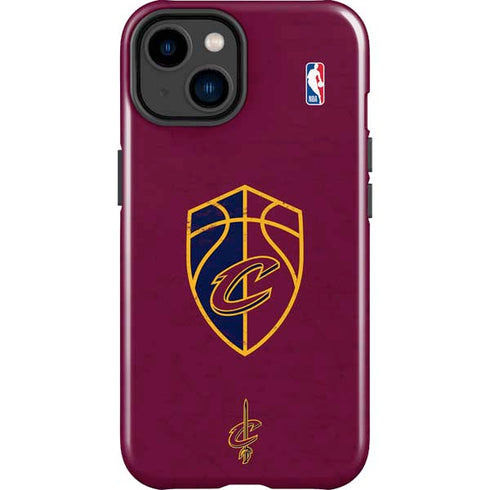 NBA Cleveland Cavaliers Distressed iPhone 15 Plus Impact Case