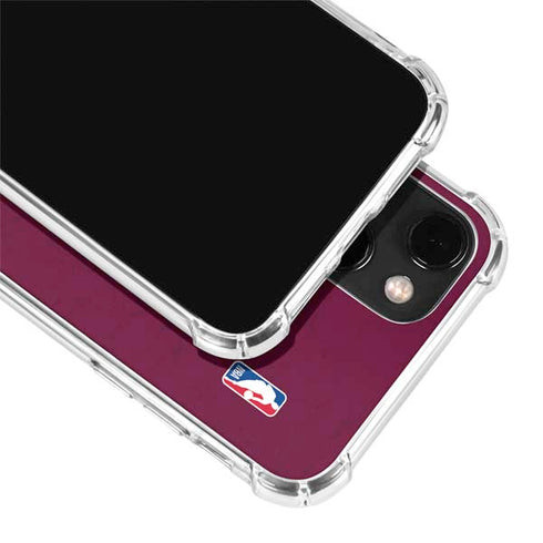 NBA Cleveland Cavaliers Distressed iPhone 14 Plus Clear Case