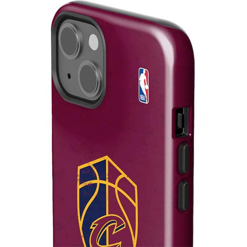 NBA Cleveland Cavaliers Distressed iPhone 15 Impact Case