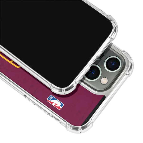 NBA Cleveland Cavaliers Distressed iPhone 15 Pro Clear Case