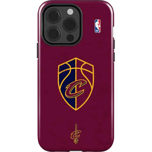 NBA Cleveland Cavaliers Distressed iPhone 14 Pro Impact Case