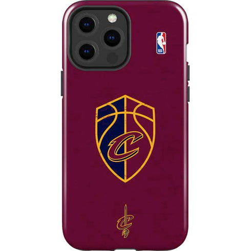 NBA Cleveland Cavaliers Distressed iPhone 15 Pro Max Impact Case
