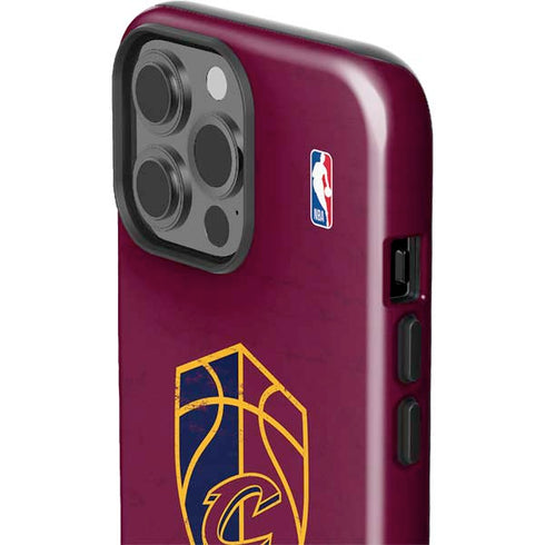 NBA Cleveland Cavaliers Distressed iPhone 15 Pro Max Impact Case