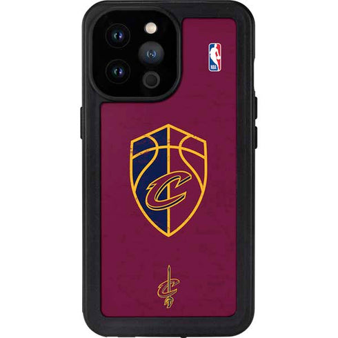 NBA Cleveland Cavaliers Distressed iPhone 14 Pro Max Waterproof Case