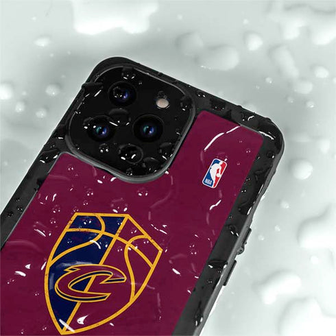 NBA Cleveland Cavaliers Distressed iPhone 14 Pro Waterproof Case