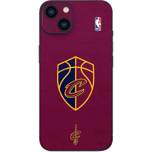NBA Cleveland Cavaliers Distressed iPhone 14 Skin