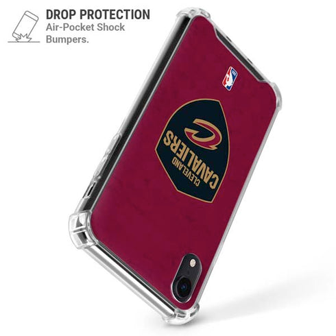 NBA Cleveland Cavaliers Distressed iPhone XR Clear Case