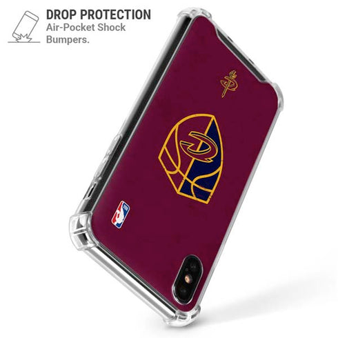 NBA Cleveland Cavaliers Distressed iPhone XS Max Clear Case