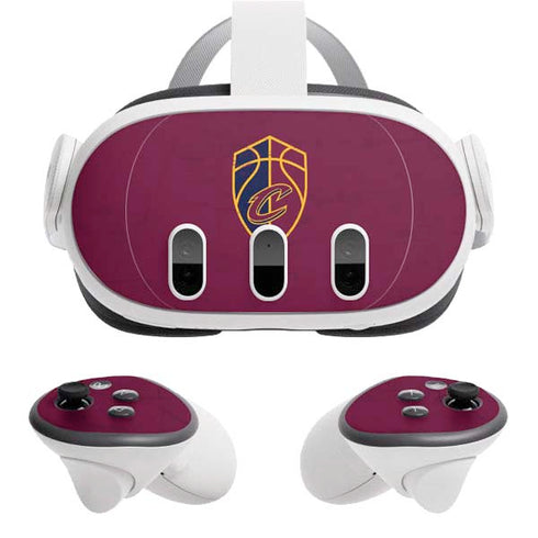 NBA Cleveland Cavaliers Distressed Meta Quest 3 Skin