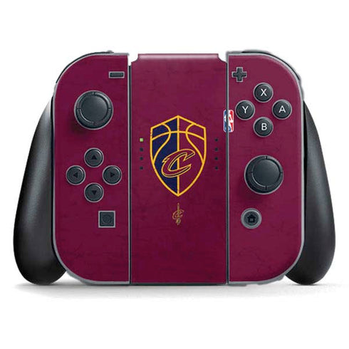 NBA Cleveland Cavaliers Distressed Nintendo Switch (2017-2021) Joy-Con Controller Skin